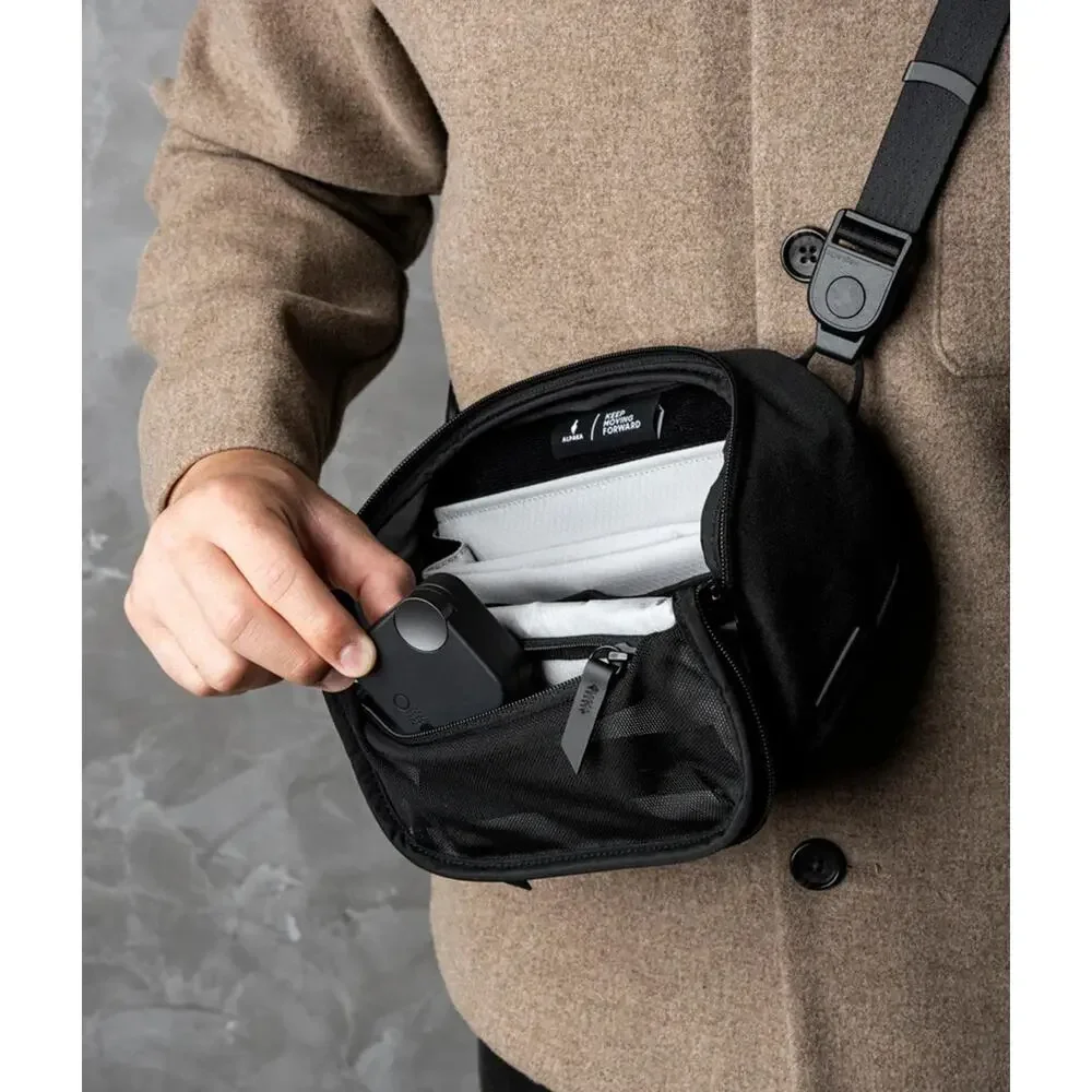 NWT Alpaka Travel Vertex Sling Mini Pouch 2L Black | Axoflux 300D
